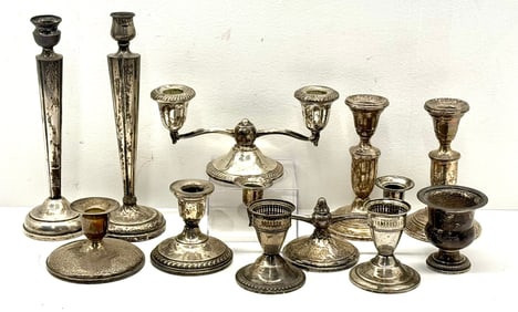 Weighted Sterling silver Candlesticks