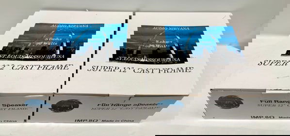 Audio Nirvana Super 12" Full Range Speakers