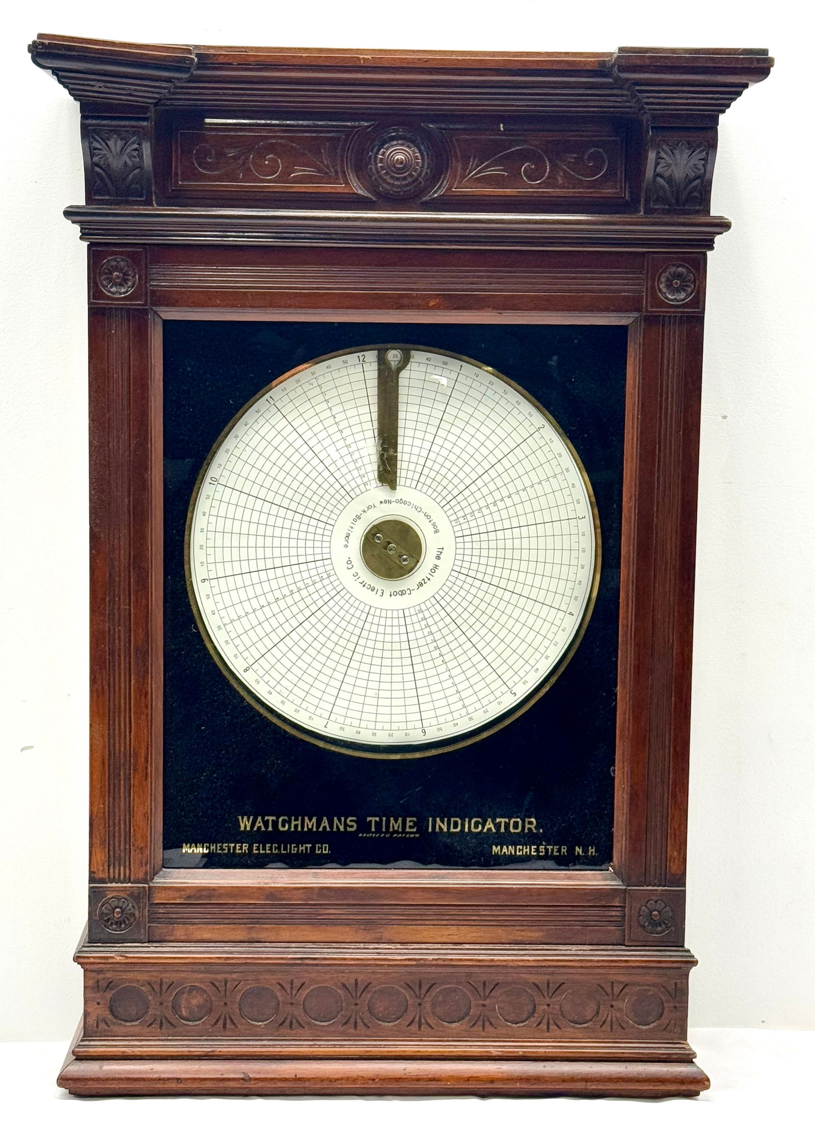 Manchester NH Electric Light Co. Watchman's Time Indicator (1 of 6)