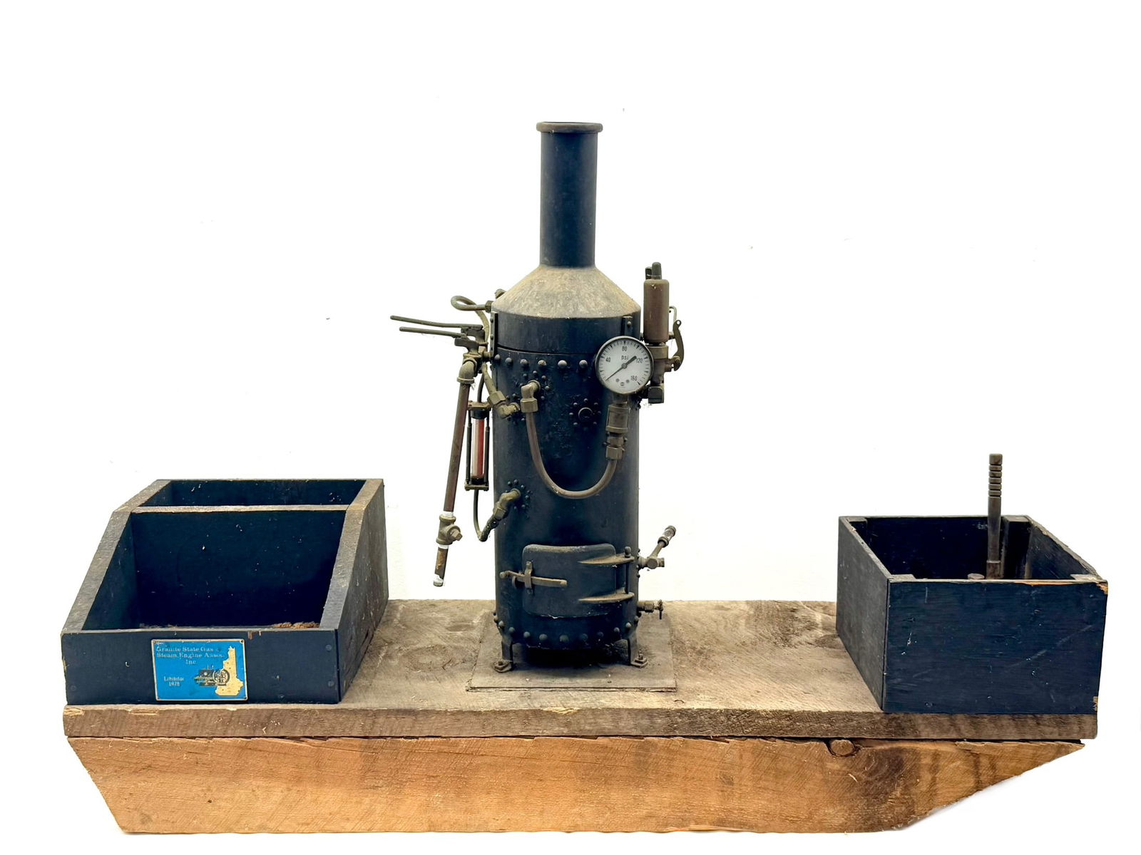 Large Scale Live Steam Vertical Engine Model (1 of 6)