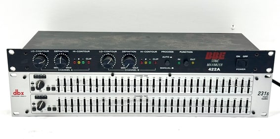BBE 422A Sonic Maximizer, DBX 231S Graphic Equalizer