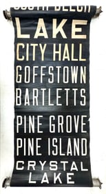 Manchester NH Bus Stop Destination Scroll