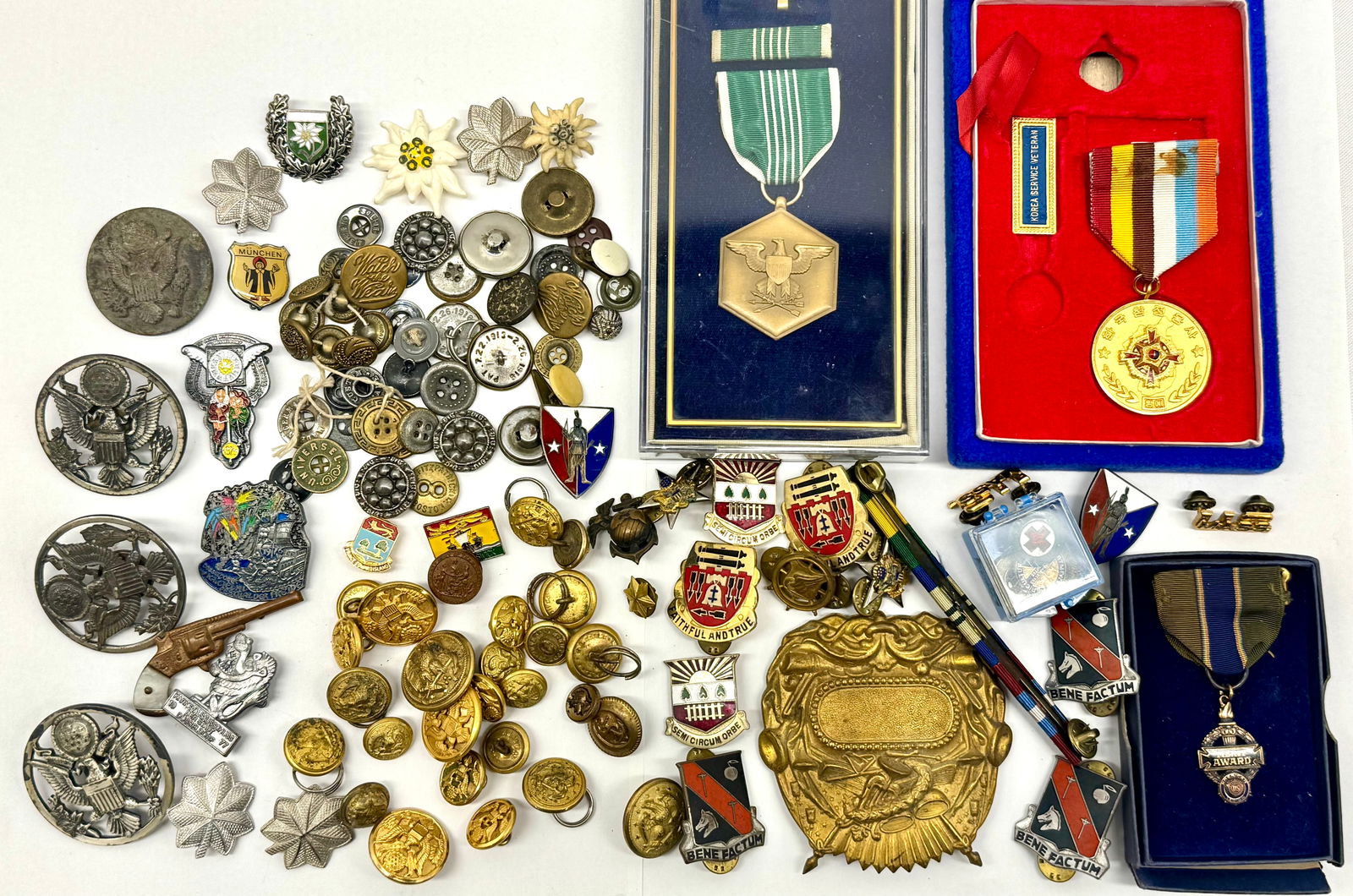 Military Pins, Buttons, and Medals (1 of 5)