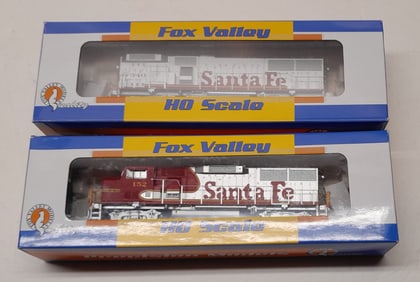 HO Scale Santa Fe Diesel Locomotives DCC + Sound A+B