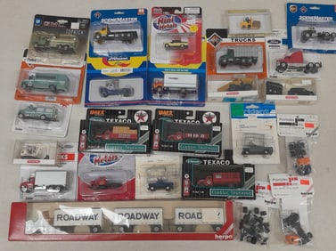HO Scale Packaged Vehicles Athearn, Mini Metals (25+-)