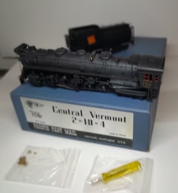 HO Brass - PFM Central Vermont T-3-a (2-10-4) c/p #706