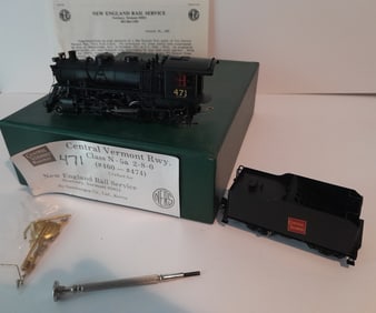 HO Brass - NERS Central Vermont N-5a 2-8-0 c/p #471
