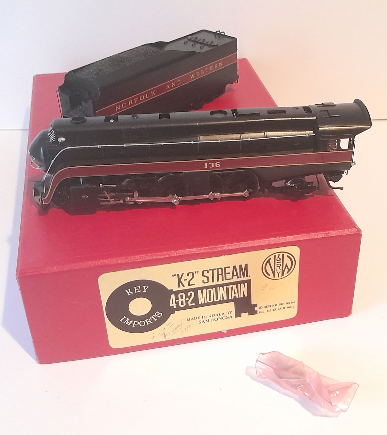 HO Brass - Key N&W K-2 Streamlined Locomotive c/p (1 of 7)