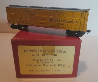 HO Brass - MTS? NJCB PRR X-23 Boxcar painted