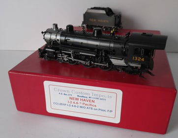 HO Brass - CCI New Haven I-2 steam locomotive 251-P f/p
