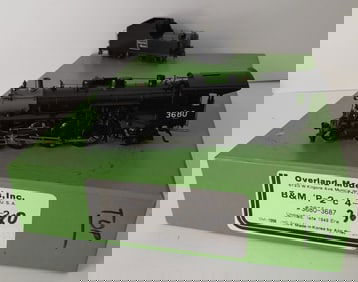 HO Brass - Overland B&M P-2-c Locomotive Pro paint #3680