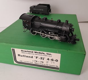 HO Brass - Overland Rutland F-2j Locomotive Pro paint #79