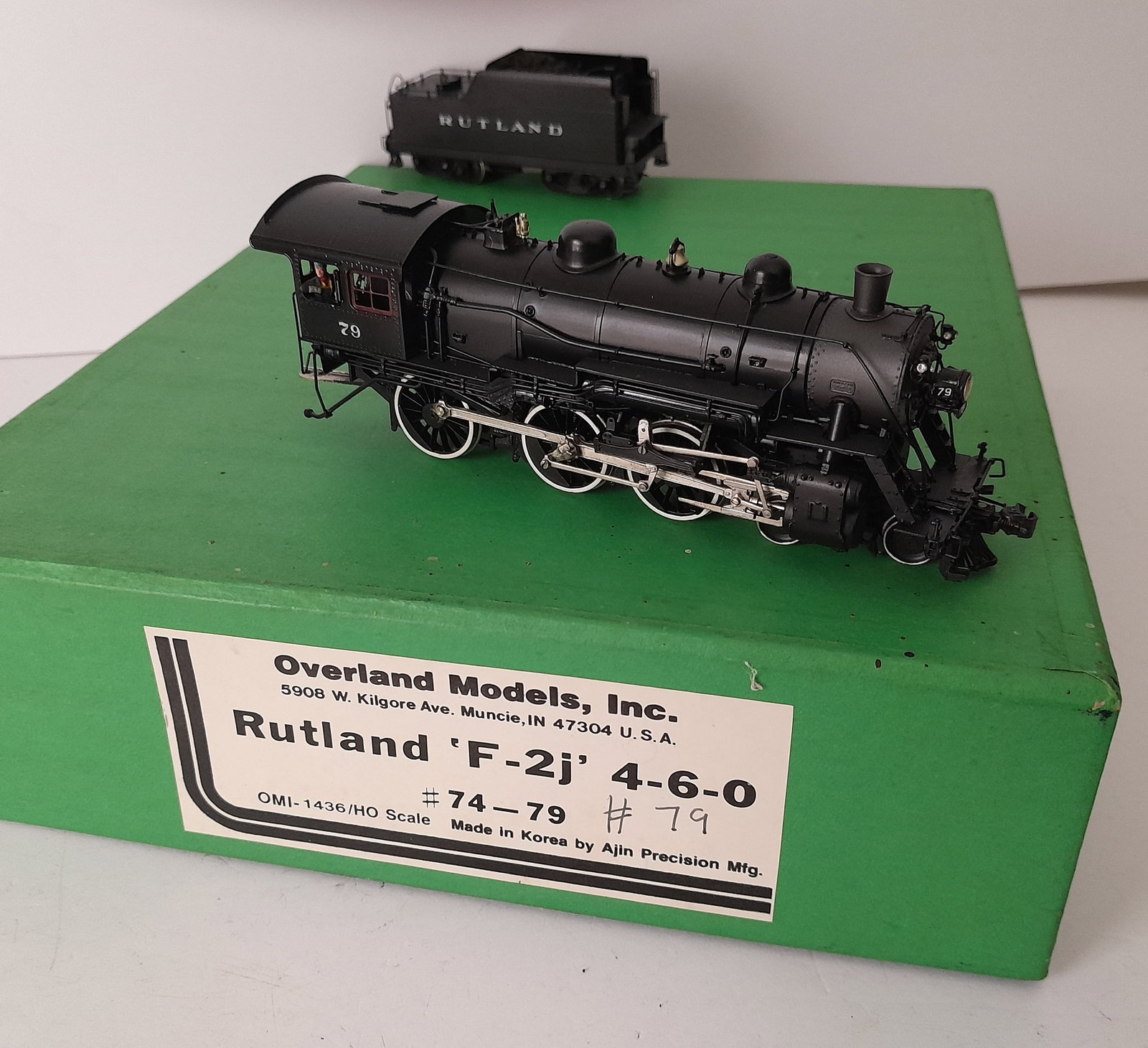HO Brass - Overland Rutland F-2j Locomotive Pro paint #79 (1 of 9)