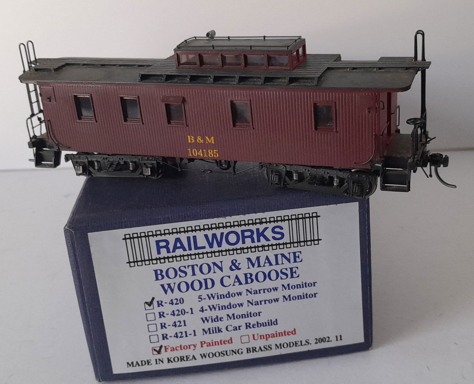 HO Brass - Railworks B&M R-420 B&M Buggie (1 of 5)