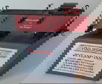 HO Brass - Railworks Rutland R-448P Van in f/p Red #45