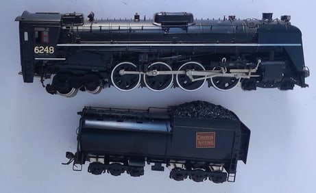 HO Brass - Van / Sam. CNR U-2-H Steam Locomotive #6248