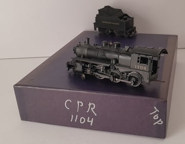 HO Brass - Van / Sam. CPR 4-6-0 Steam Locomotive #1104