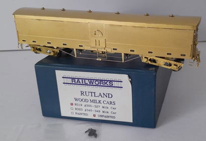 HO Brass - Railworks Rutland Milk Car R-319 unpainted