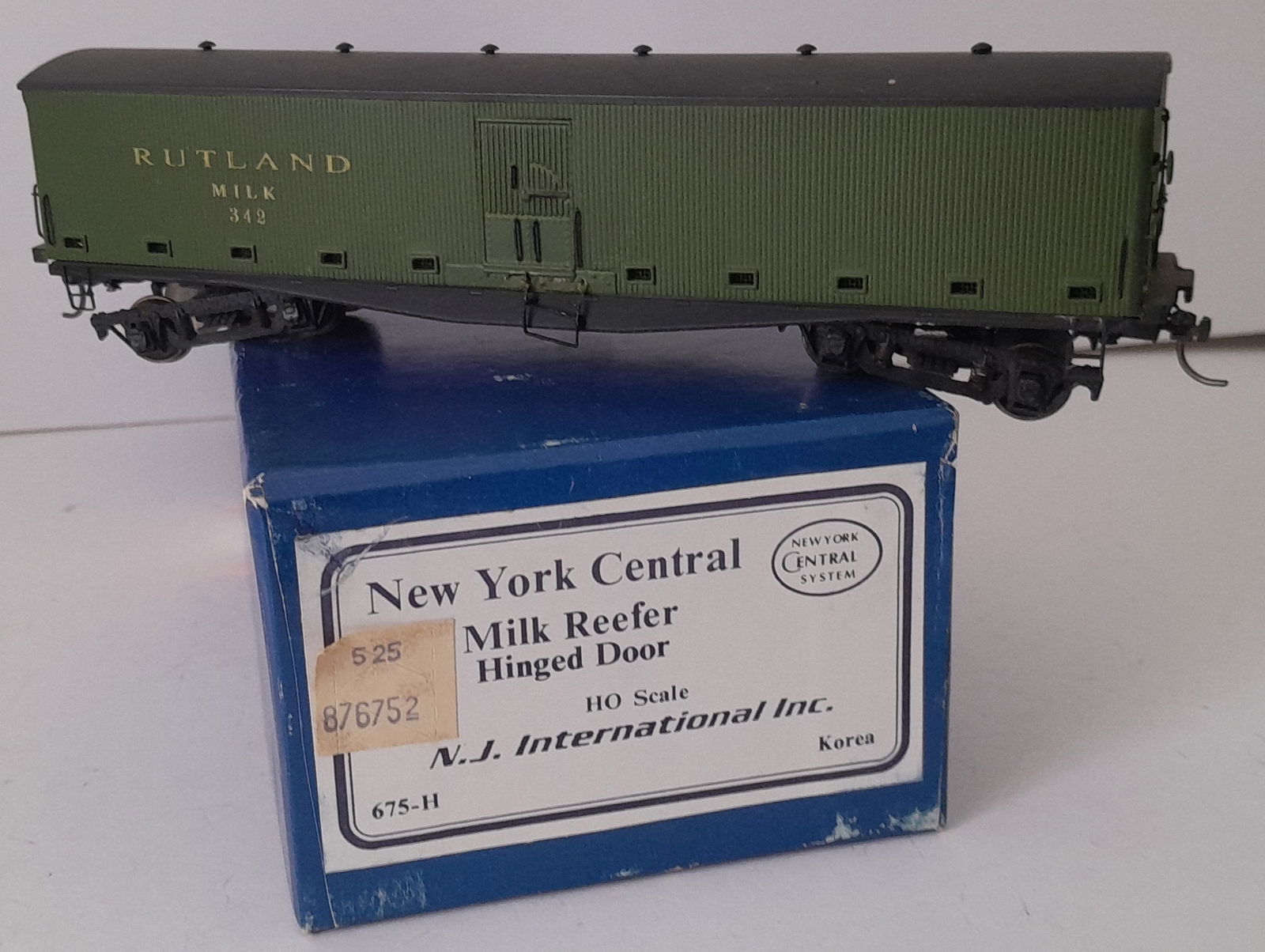 HO Brass - NJI - NYC Milk Car as Rutland #342 (1 of 6)
