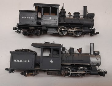 On2 Brass/Kit Bash WW&F Steam Locomotives #3, #4