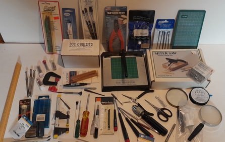 Hobby Tools including "Chopper" pliers, Miter Box more