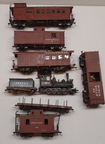 On30 Lawndale Locomotive + 6 Cars