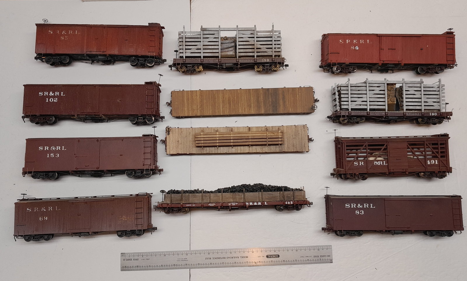 On2 Sandy River & Rangeley Lakes Railroad Freight Cars (12) (1 of 2)