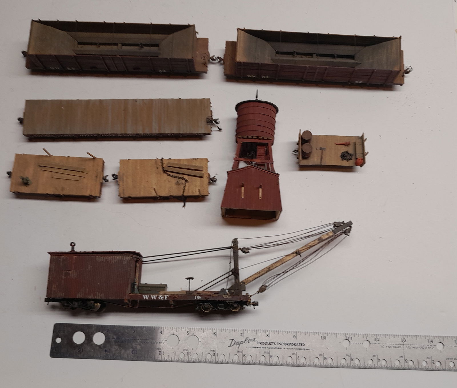 On2 Wiscasset Waterville & Farmington Freight Cars (8) (1 of 3)