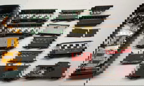 On2, On3 Group - 1 loco, rolling stock + parts
