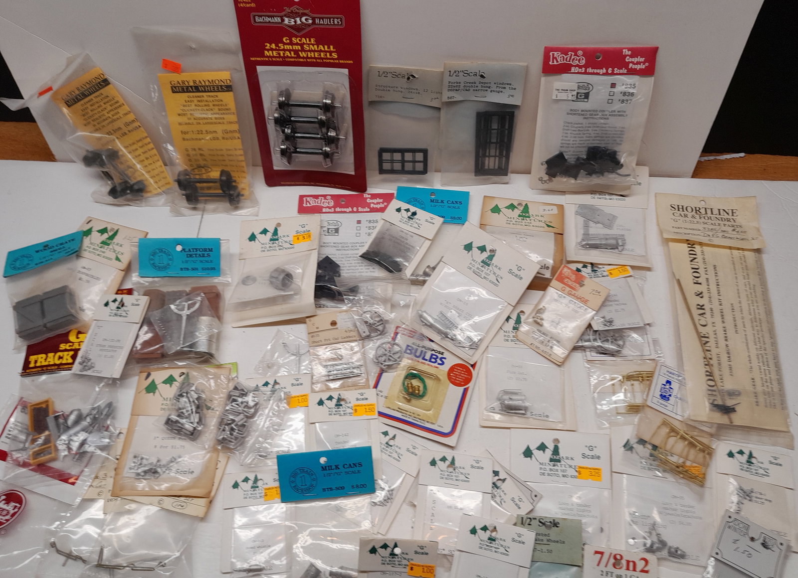 G Gauge 1/2" Scale detail parts and Wheel Sets (1 of 3)