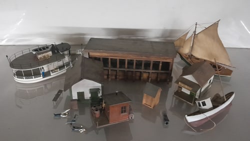 O Scale Boats, Details & Structures from a Layout