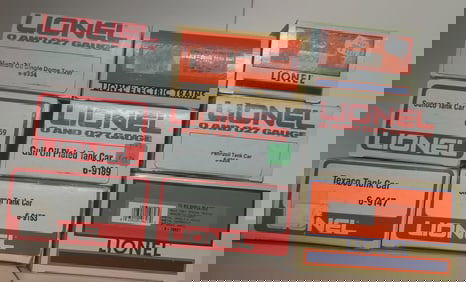 Lionel 9 Tank Cars All Boxed