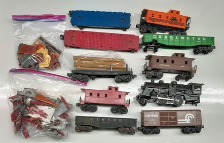10 Loose Lionel Cars, 8602 & more