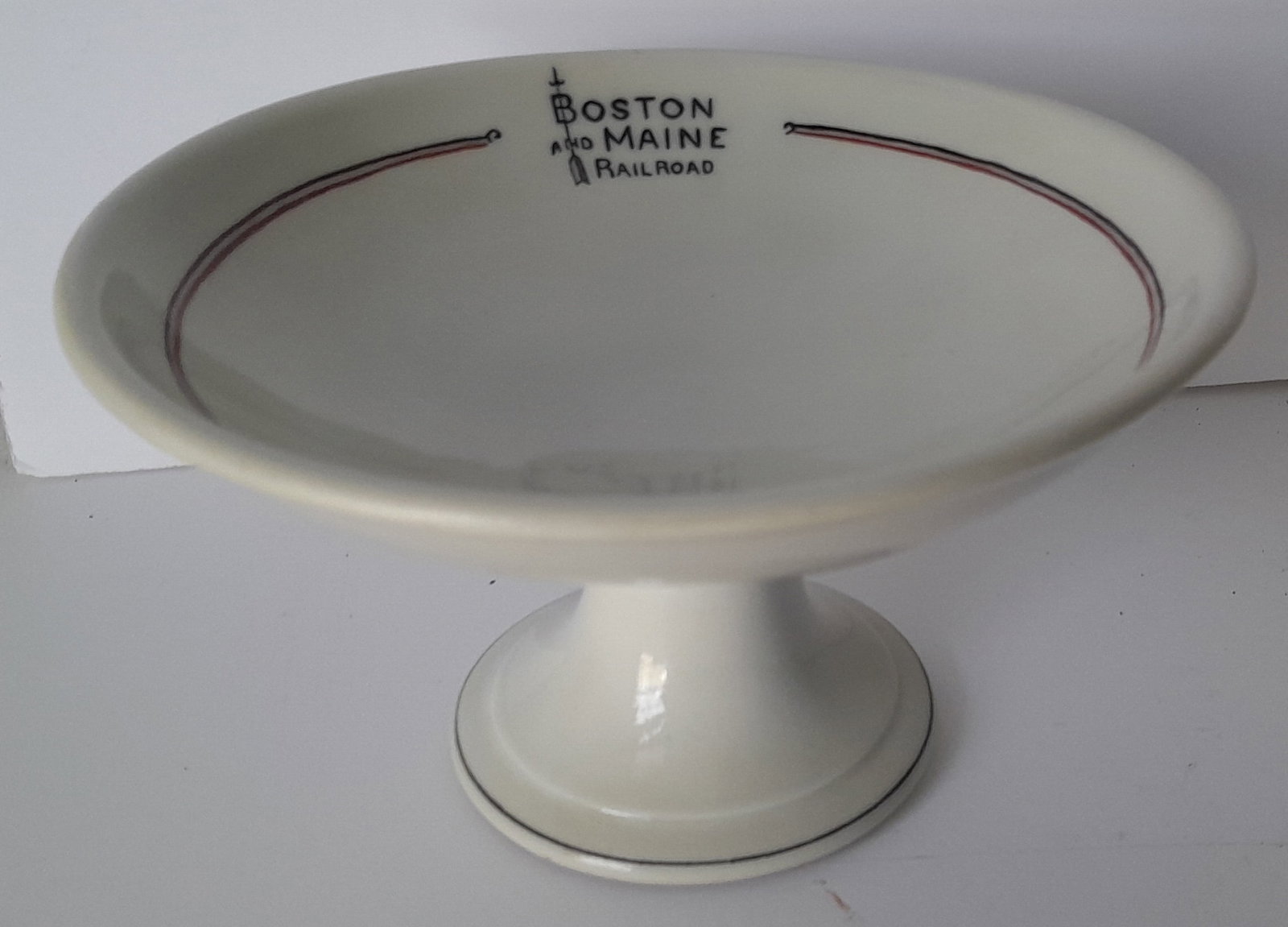 Boston & Maine Railroad China Compote "Bar Harbor" pattern (1 of 5)