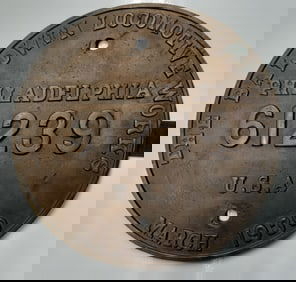 Great Northern Baldwin Builders Plate #61239: S-2, March 1930