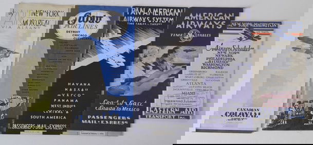 5 Airline Timetables 1930-1934