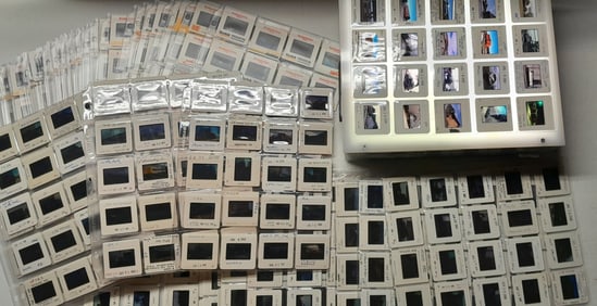 800 Color Slides: Trains, Diesel Locomotives & more