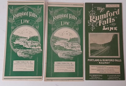 Portland & Rumford Falls Railroad Timetables (3)