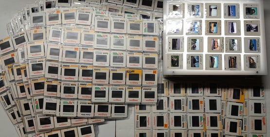 800 Color Slides: Trains, Diesel Locomotives & more