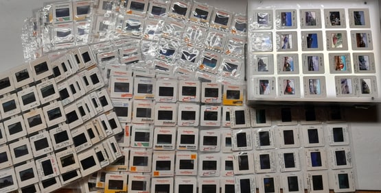 800 Color Slides: Trains, Diesel Locomotives & more