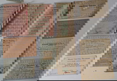 Maine Central Railroad Passes & Tickets