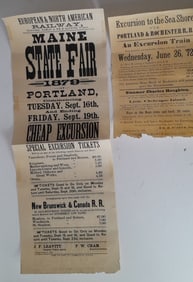 Railroad Broadsides: European & North American, Portland & Rochester