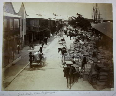 Photograph Album: Apx 60 Med/Lg Photos Bermuda, Chicago, Boston, RR's, etc.Street scene 7.5" High x 9.5", Hotel photo 7" h. x 8.75, Aerial view 7.5"h. x 9.5", Lake scene w/small boat, 7.5" x 9.5", Largest photo outdoor