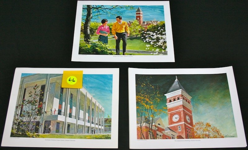 Robert Childress Print: Clemson University Prints. 10 prints & brochures.