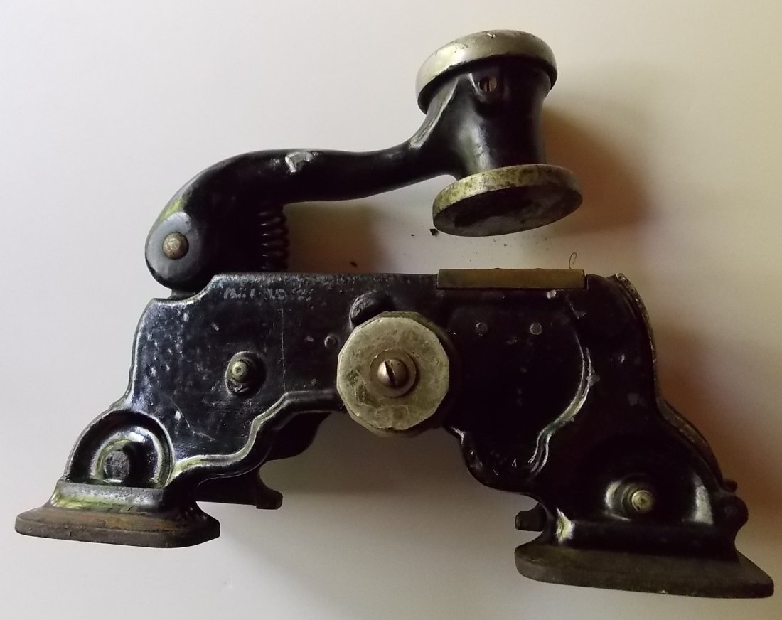 New Haven Buzzards Bay Ticket Validator & Die: A Hill's Model AD Centennial ticket validator with a NYNH&HRR CO die from Buzzards Bay, Massachusetts. Buzzards Bay is on one side of the Cape Cod lift bridge. The validator is in very nice shape. The