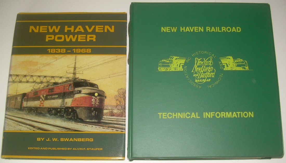New Haven Books (2) Power & Technical Data: "new Haven Power" by Swanburg is a well known heavy (600+ pages) reference with information on steam, electric and diesel power. Even Tug Boats are covered. The 2nd book is from the New Haven Historic