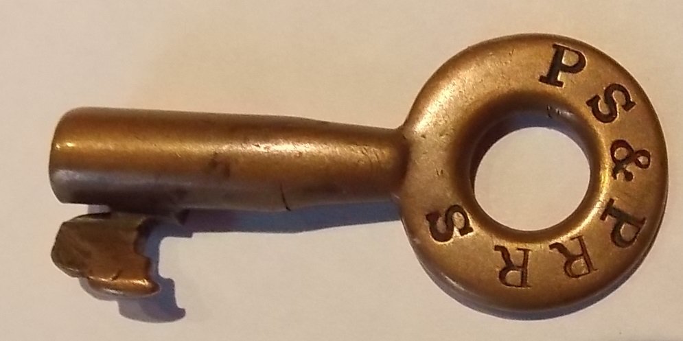 Portland Saco & Portsmouth Railroad Switch Key: Early railroads required state charters to operate. The PS&P was built as the straight path to Portland from the New Hampshire border town of South Berwick. The Boston & Maine and Eastern Railroad sha