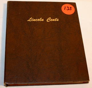 Coins Lincoln cent collection, 1909 to 1962 D complete: Lincoln cent collection from 1909 to 1962 D nothing missing, in album as found, Estate collection,