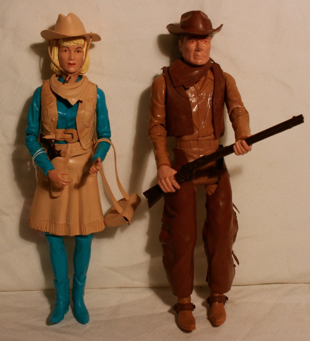 Toy: Marx Action Figures: Jane West, Johnny West Action Figures, Marx, Lone Ranger Series