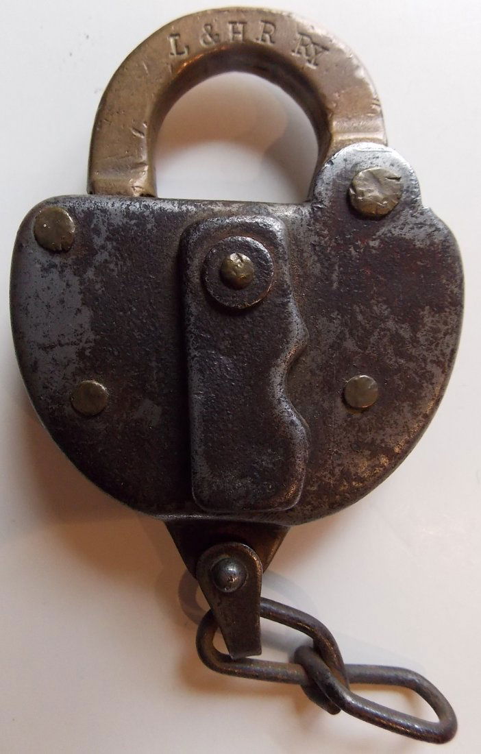 Lehigh & Hudson River Railway Switch Lock (1 of 3)